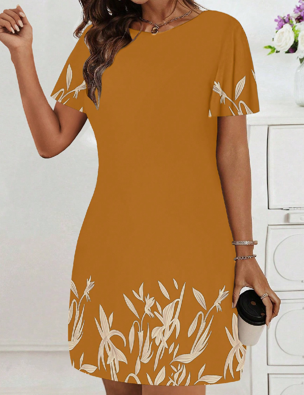 Rochie scurta SHEIN, portocaliu