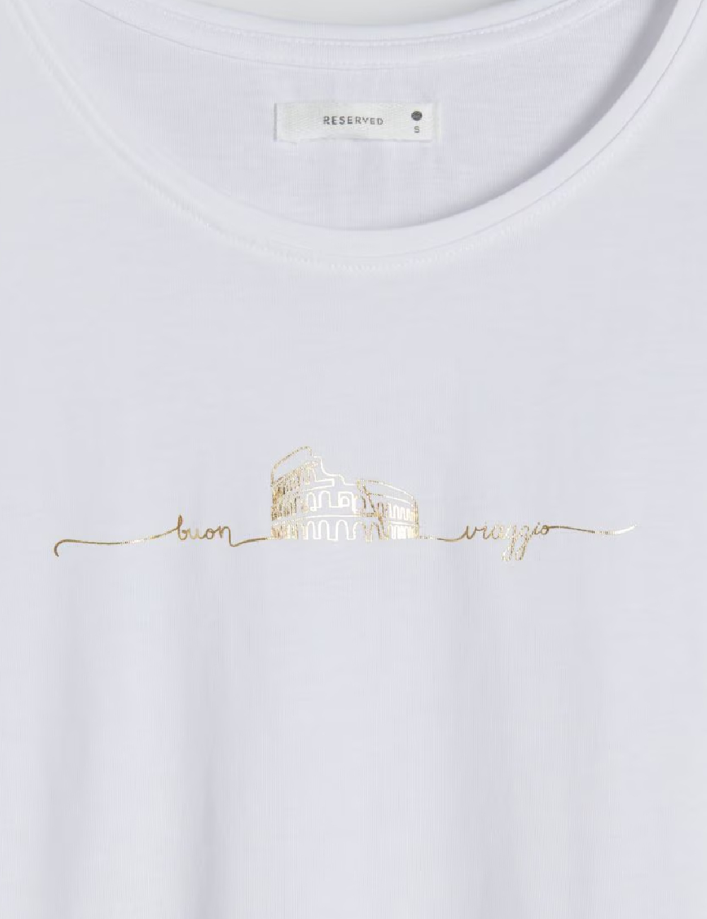 Tricou Reserved, alb - 1 | YEO