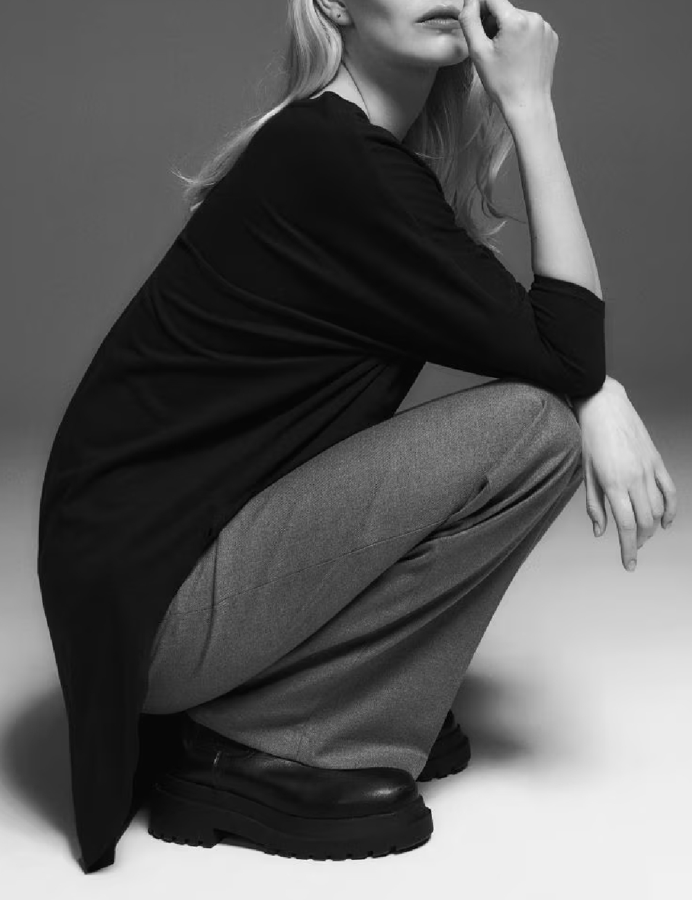 Bluza Oversize Reserved, negru - 1 | YEO