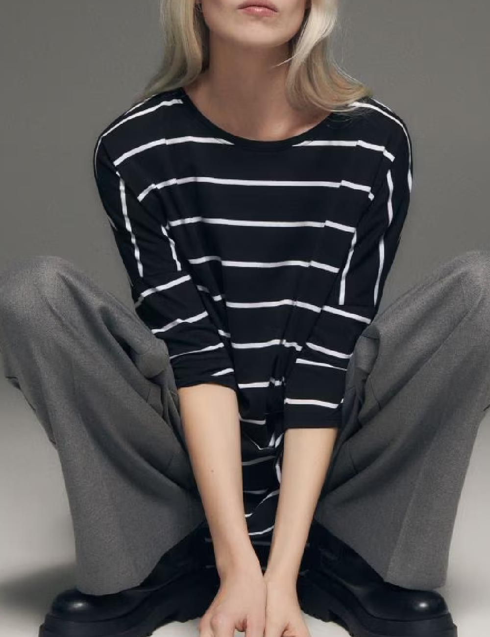 Bluza Oversize Reserved, negru - 1 | YEO