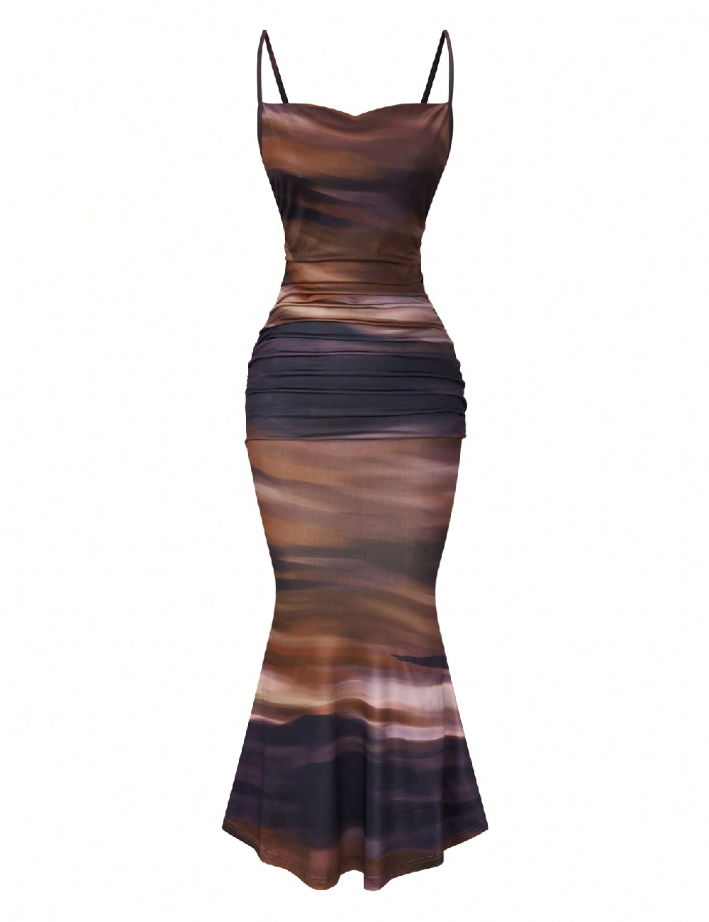 Rochie lunga SHEIN, maro