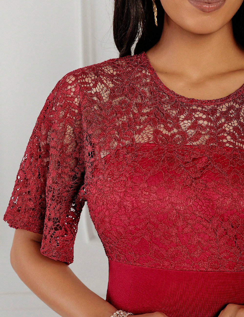 Rochie medie SHEIN, rosu - 1 | YEO
