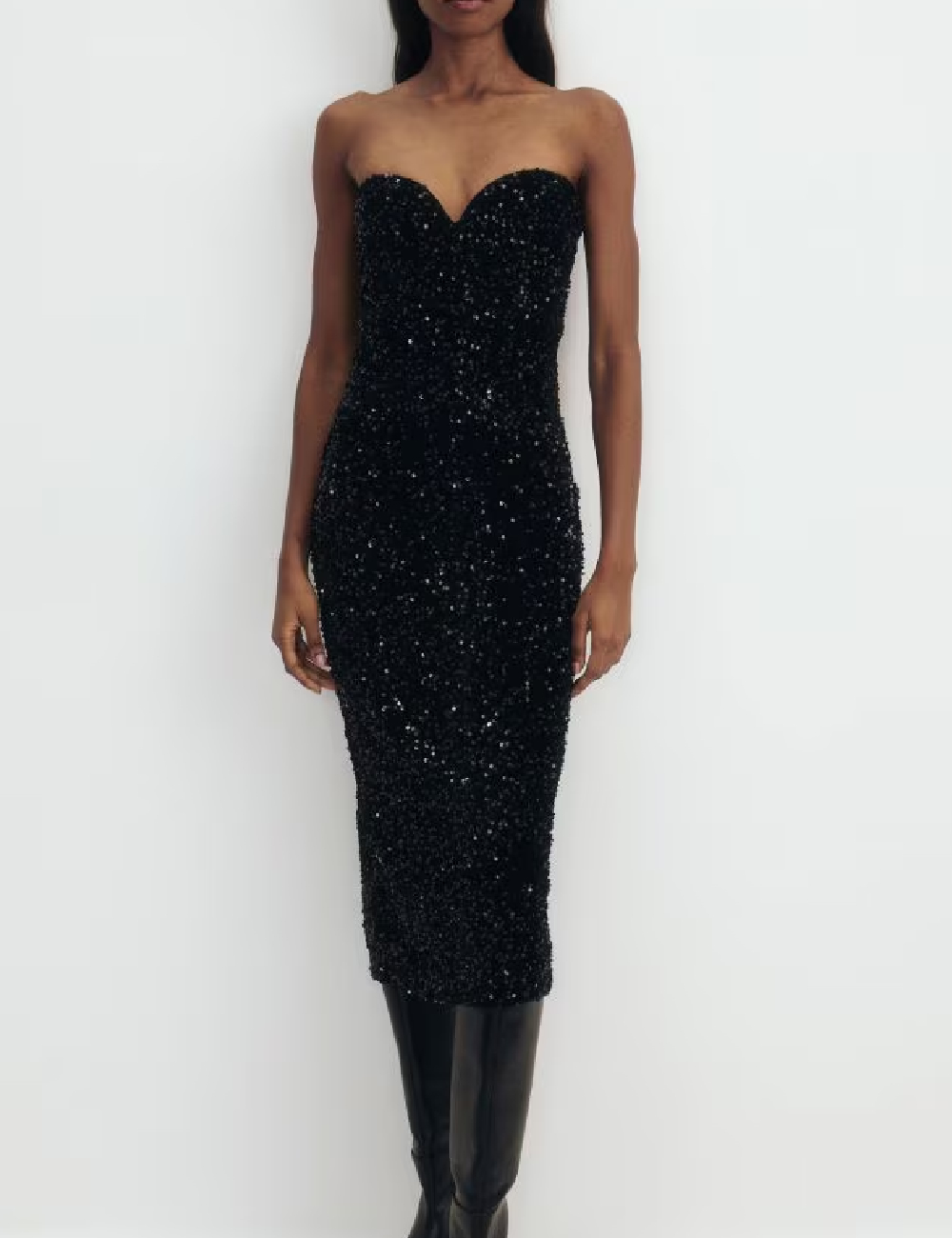 Rochie medie Reserved, negru