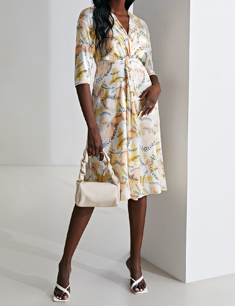 Rochie medie MOTF, mix culori