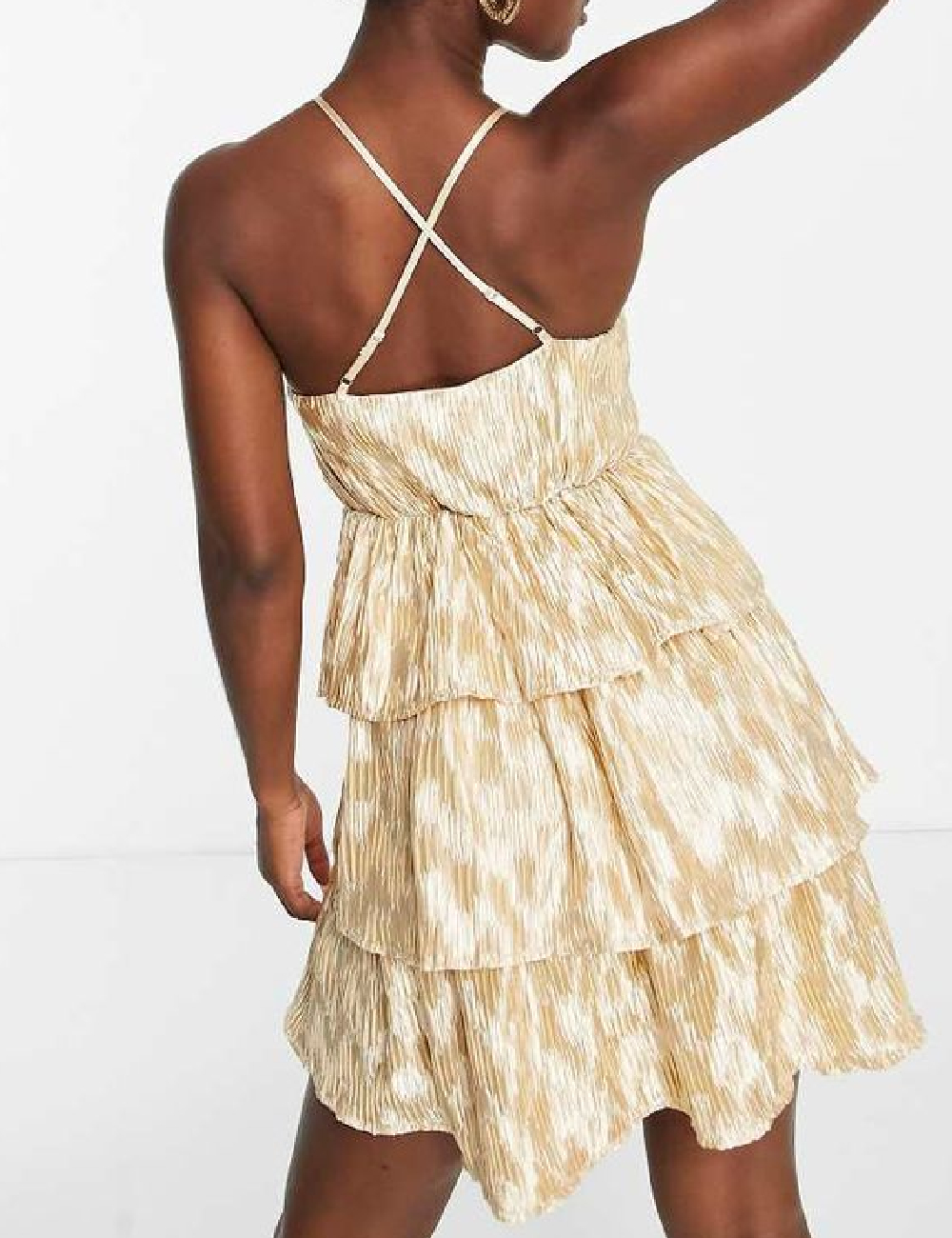 Rochie scurta Miss Selfridge, crem - 1 | YEO