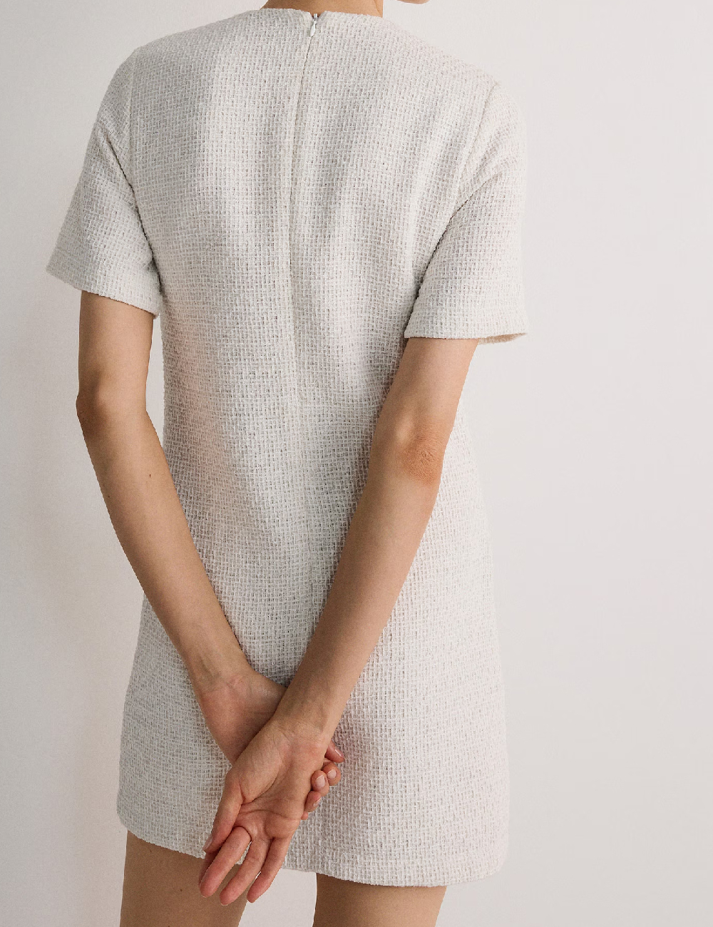 Rochie scurta Reserved, ecru - 1 | YEO