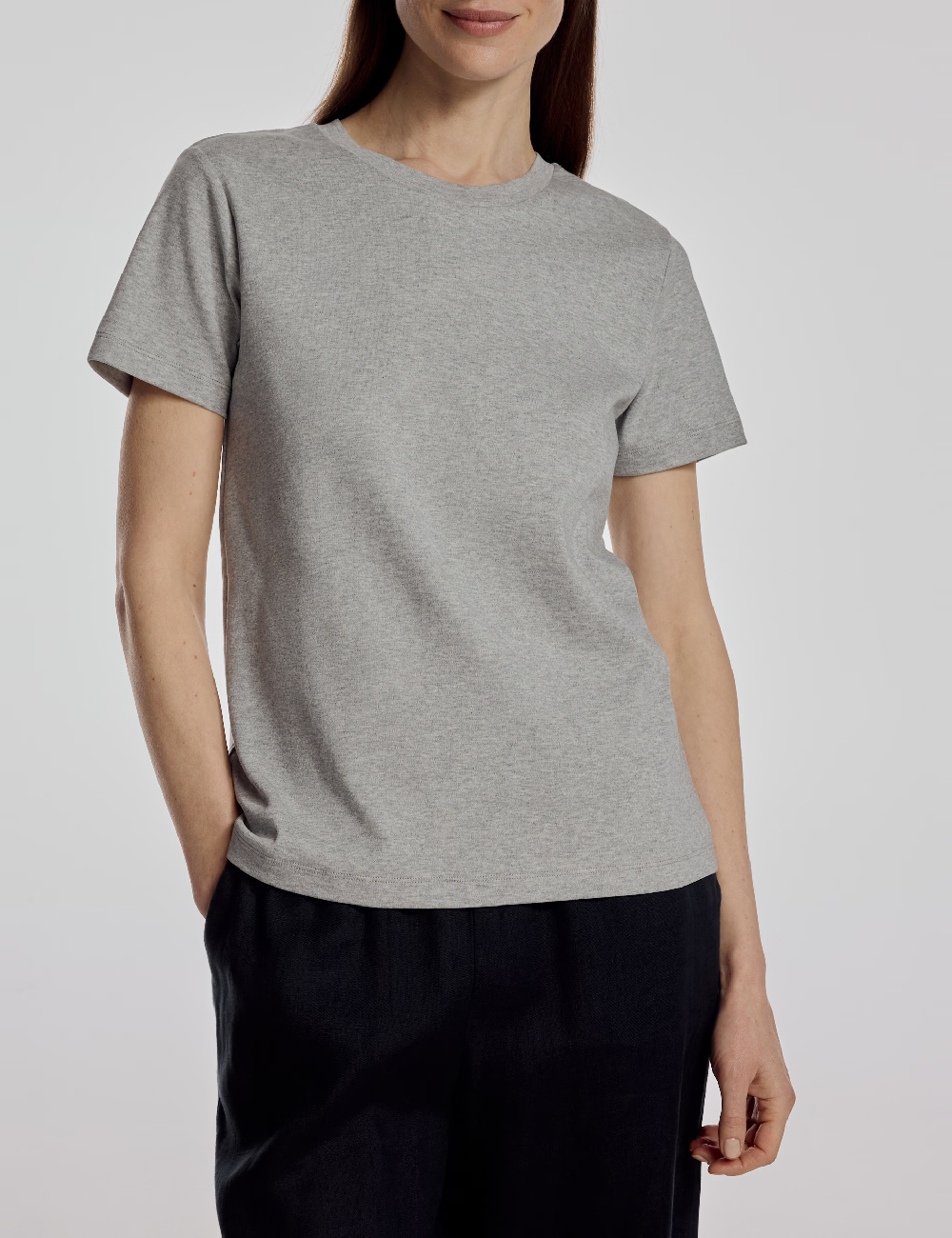 Tricou Reserved, gri deschis