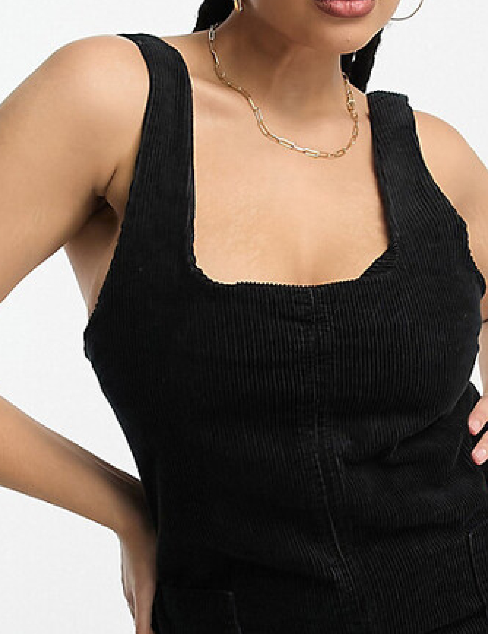 Rochie scurta Don t think twice Curve, negru - 1 | YEO