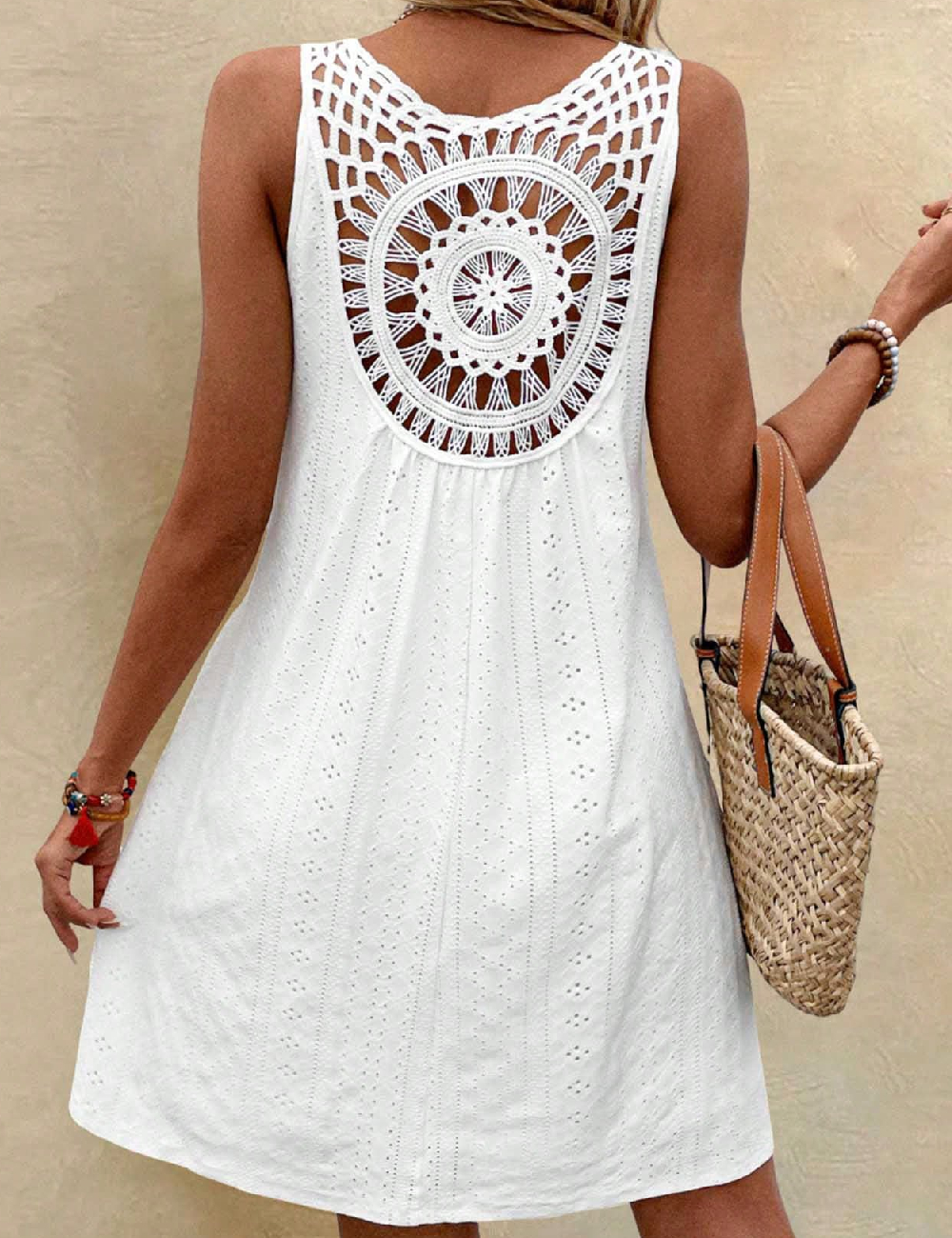 Rochie scurta SHEIN, alb - 1 | YEO