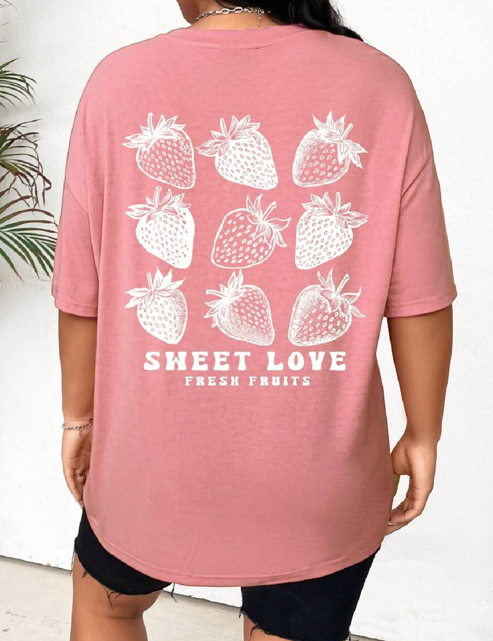 Tricou SHEIN CURVE, roz - 1 | YEO