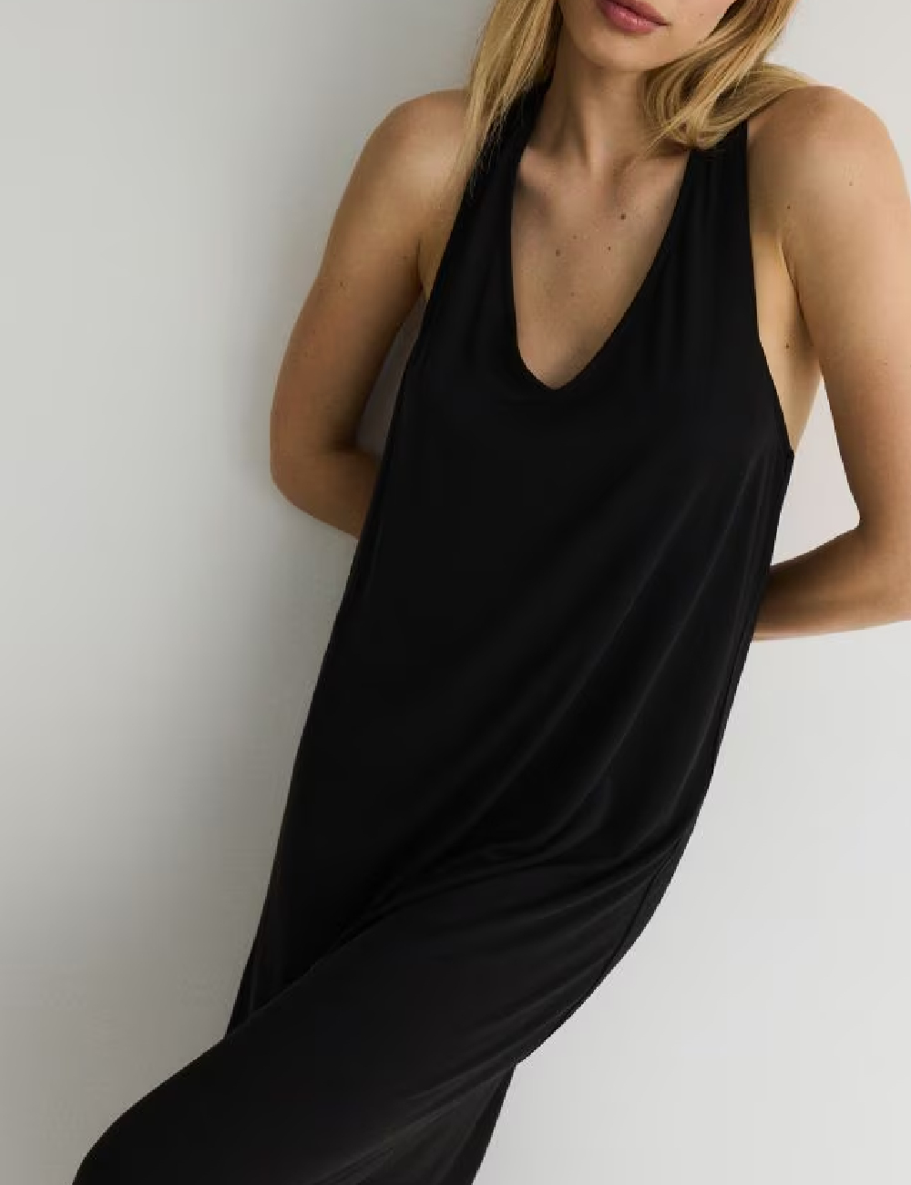 Rochie lunga Reserved, negru - 1 | YEO