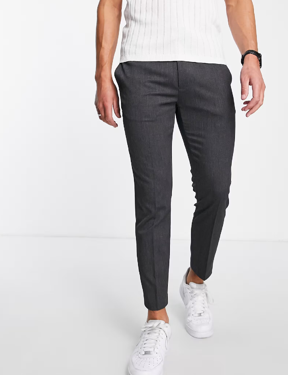 Pantaloni Topman, gri