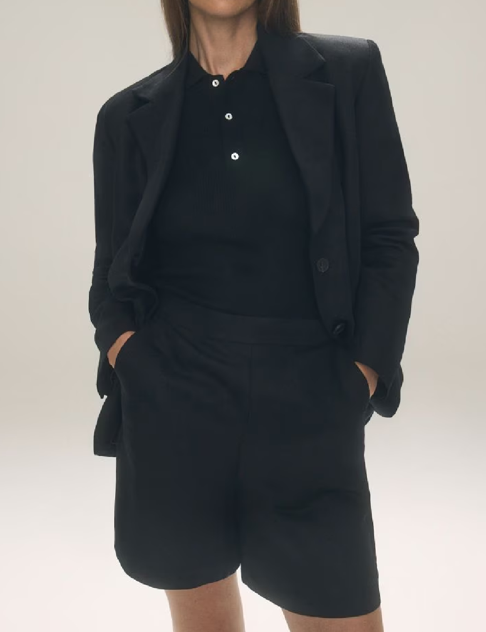 Pantaloni scurti Reserved, negru - 1 | YEO