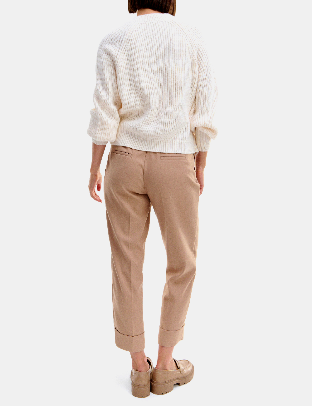 Pantaloni Reserved, maro - 1 | YEO