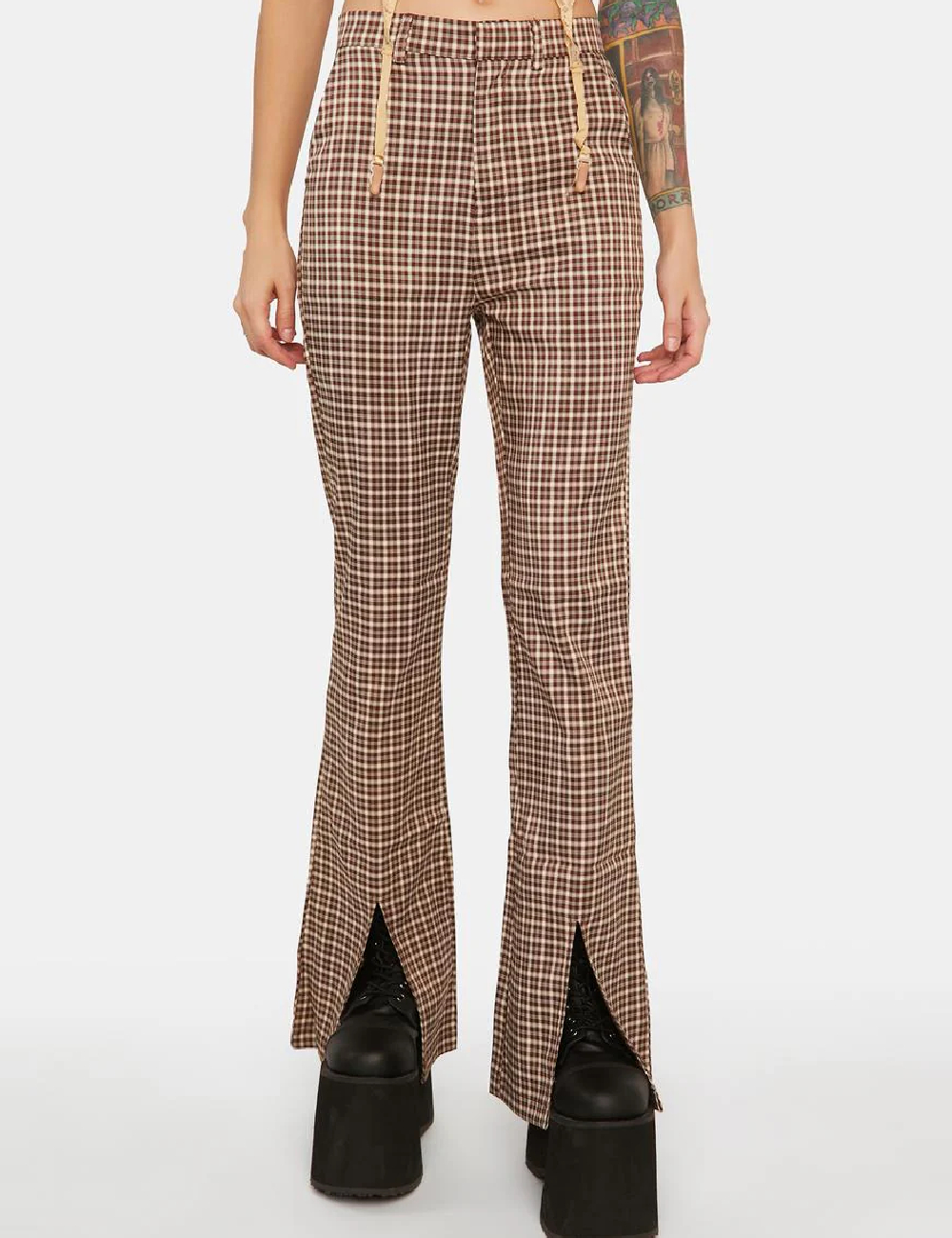 Pantaloni DAISY STREET, maro - 1 | YEO