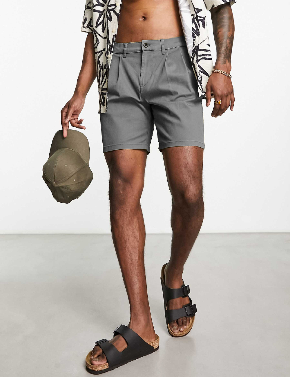 Pantaloni scurti ASOS, gri