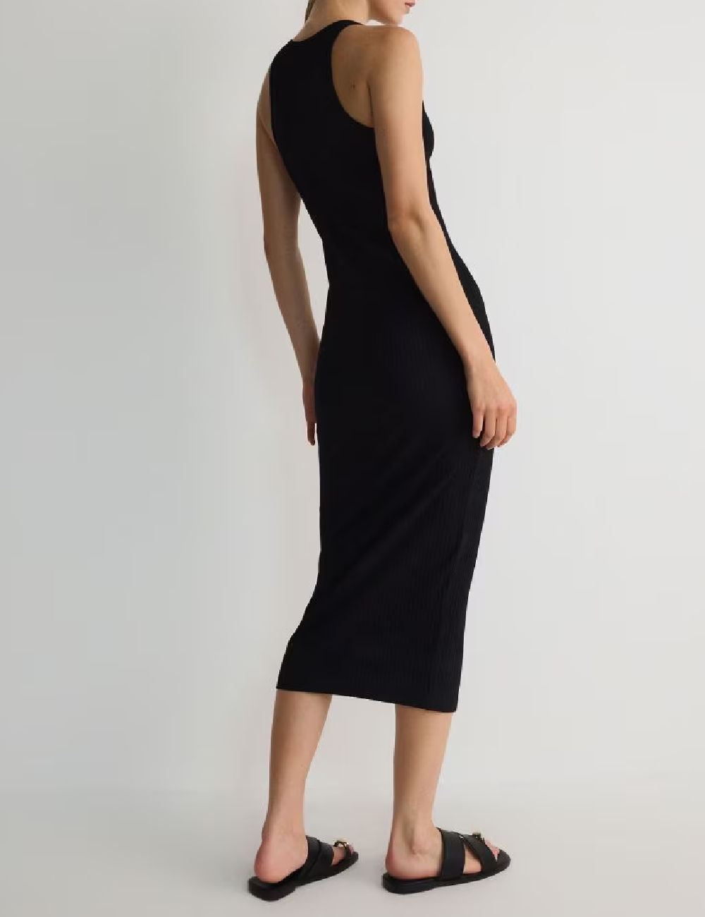 Rochie medie Reserved, negru - 1 | YEO
