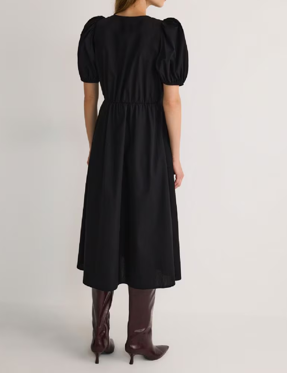 Rochie medie Reserved, negru - 1 | YEO