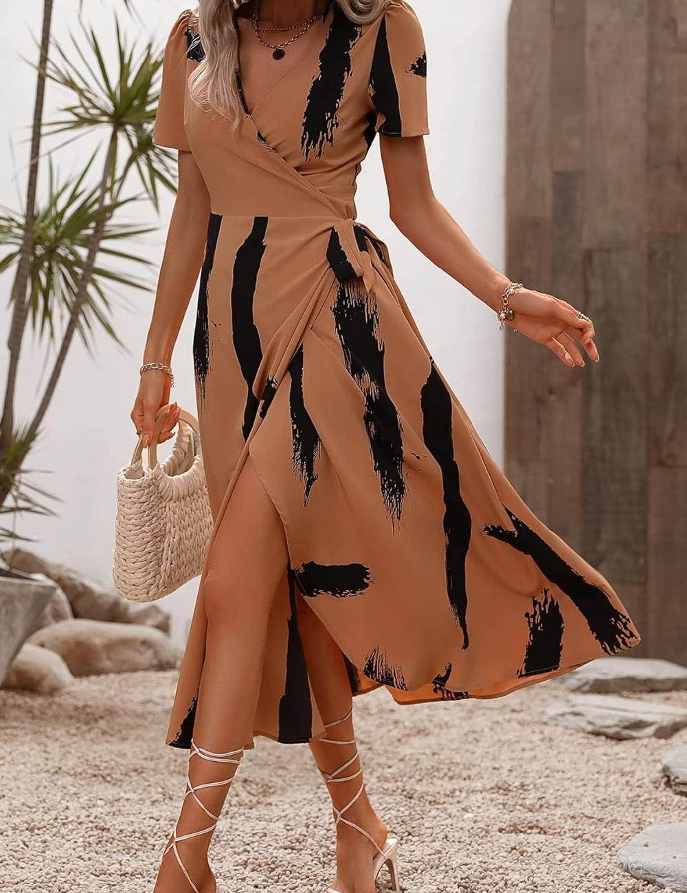 Rochie medie SHEIN, maro