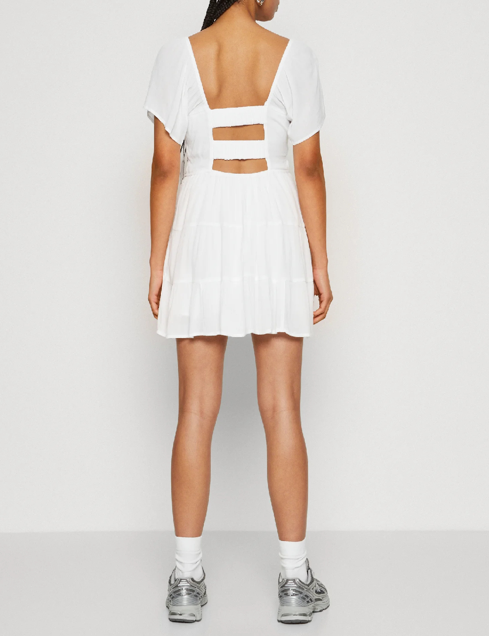 Rochie scurta Hollister, alb - 1 | YEO