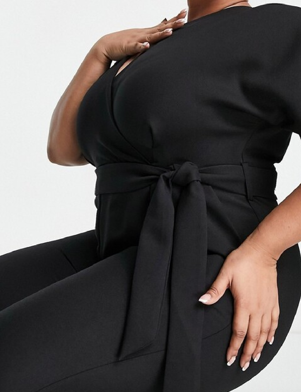 Salopeta Closet London Curve, negru - 1 | YEO