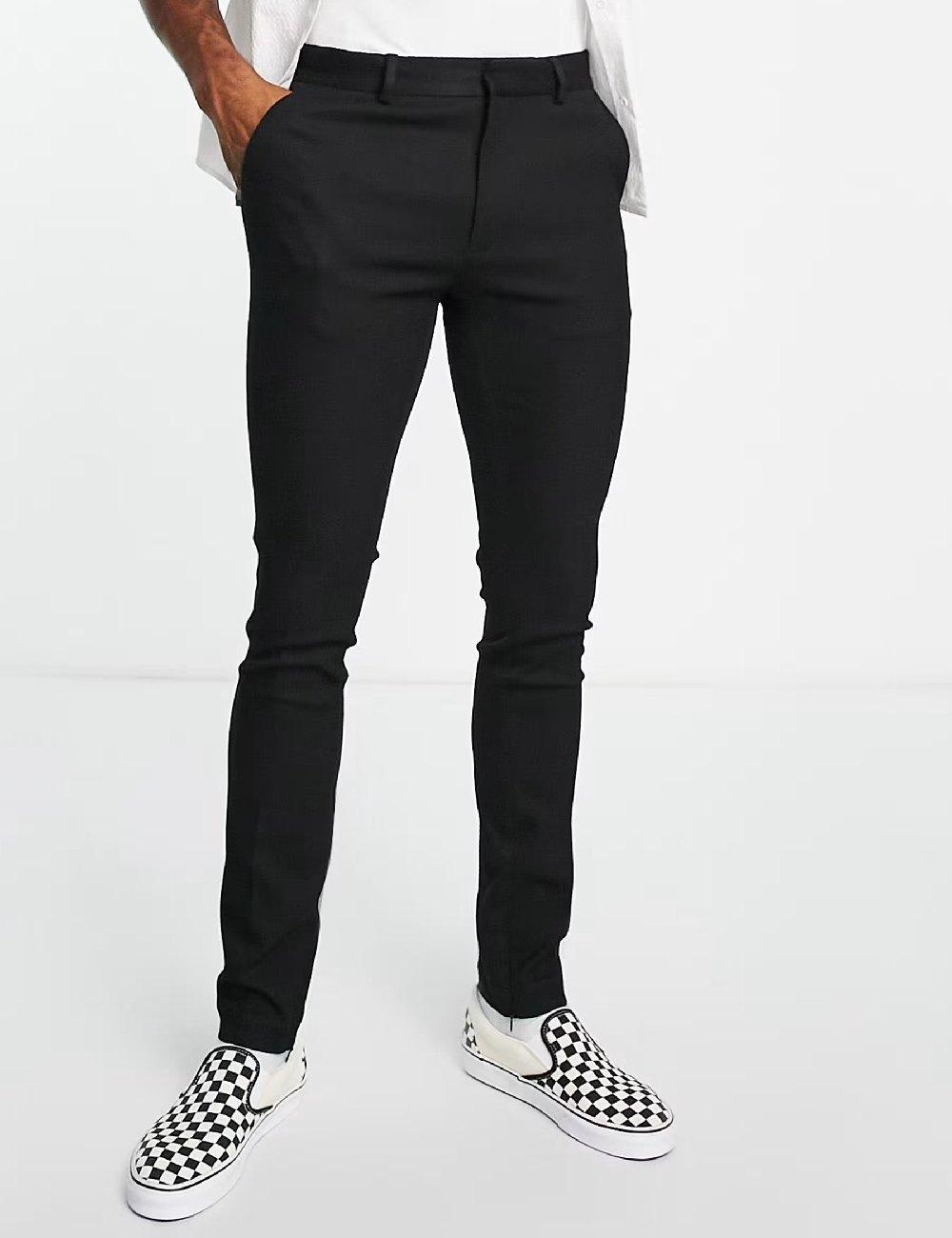 Pantaloni Topman, negru