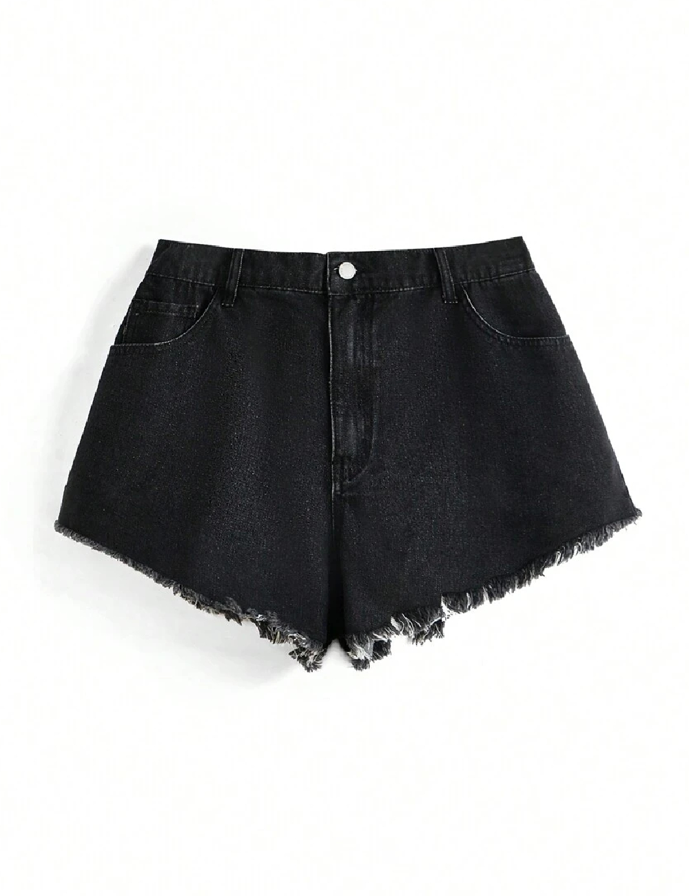 Pantaloni scurti SHEIN CURVE, negru