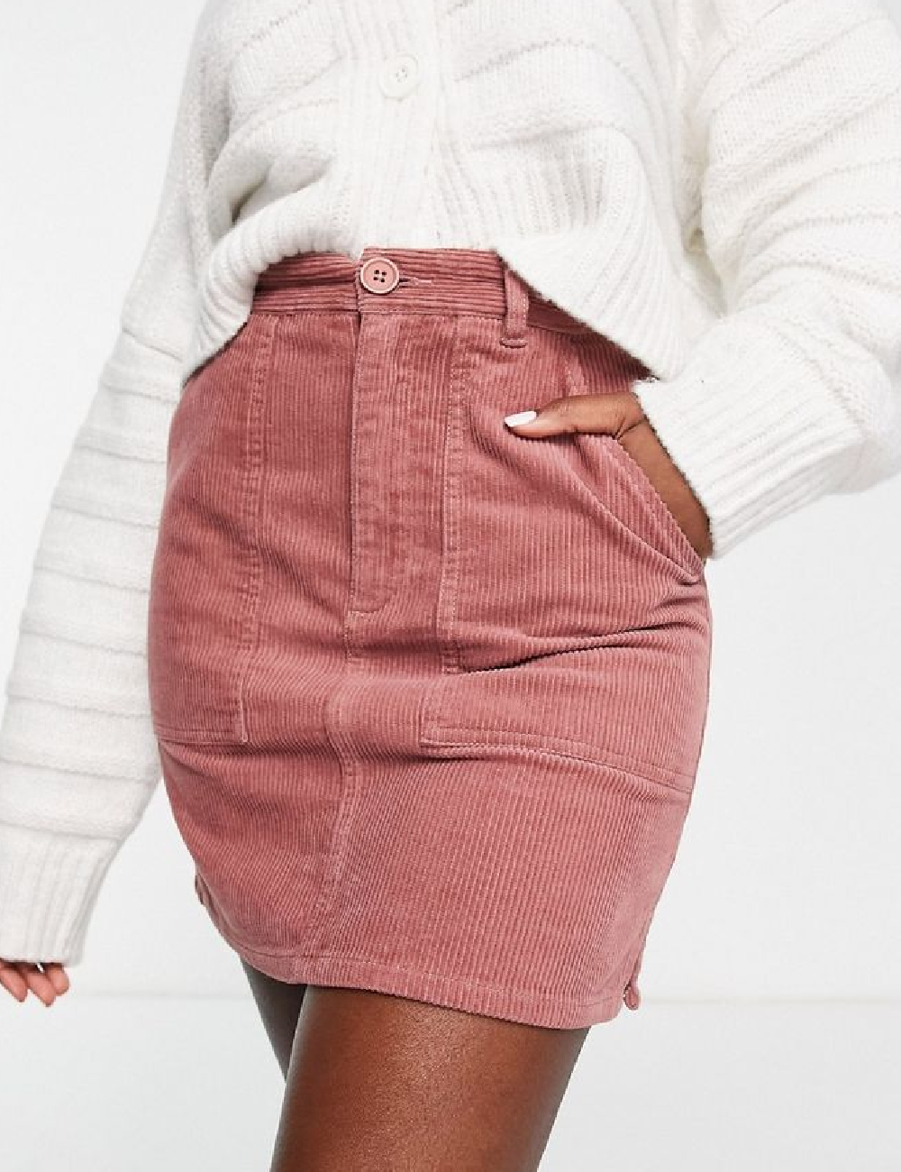 Fusta ASOS, roz - 1 | YEO
