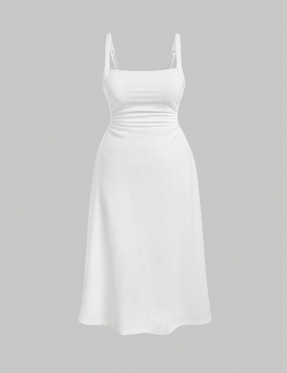 Rochie medie SHEIN CURVE, alb