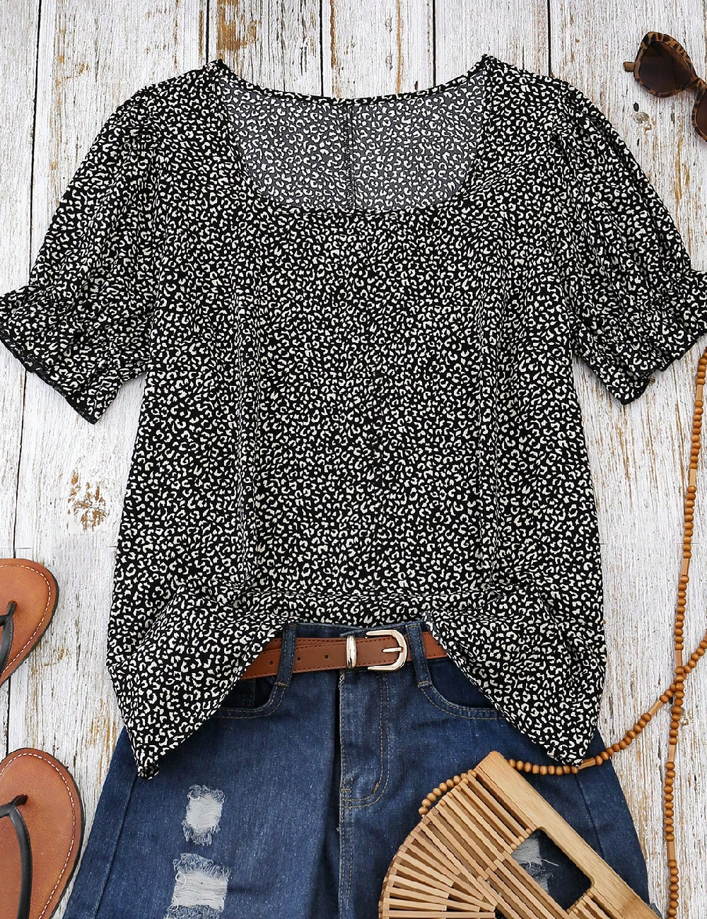 Bluza SHEIN CURVE, negru