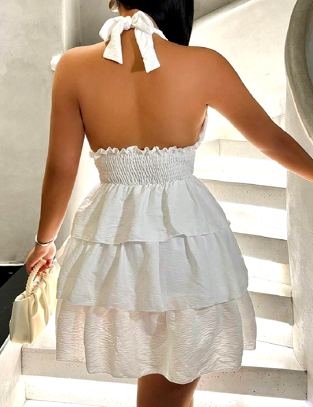 Rochie scurta SHEIN, alb - 1 | YEO
