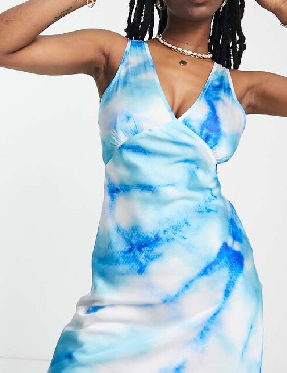 Rochie scurta COLLUSION, albastru