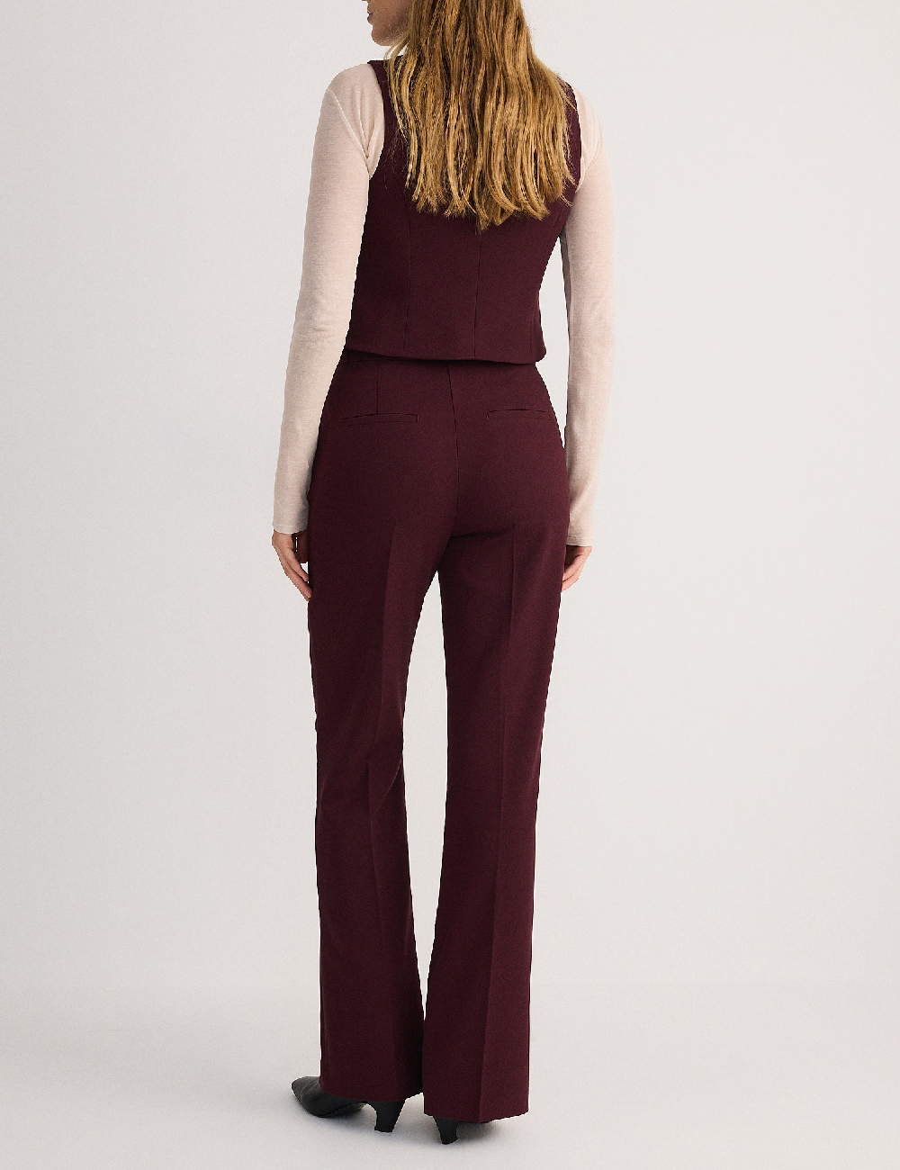 Pantaloni Reserved, visiniu - 1 | YEO