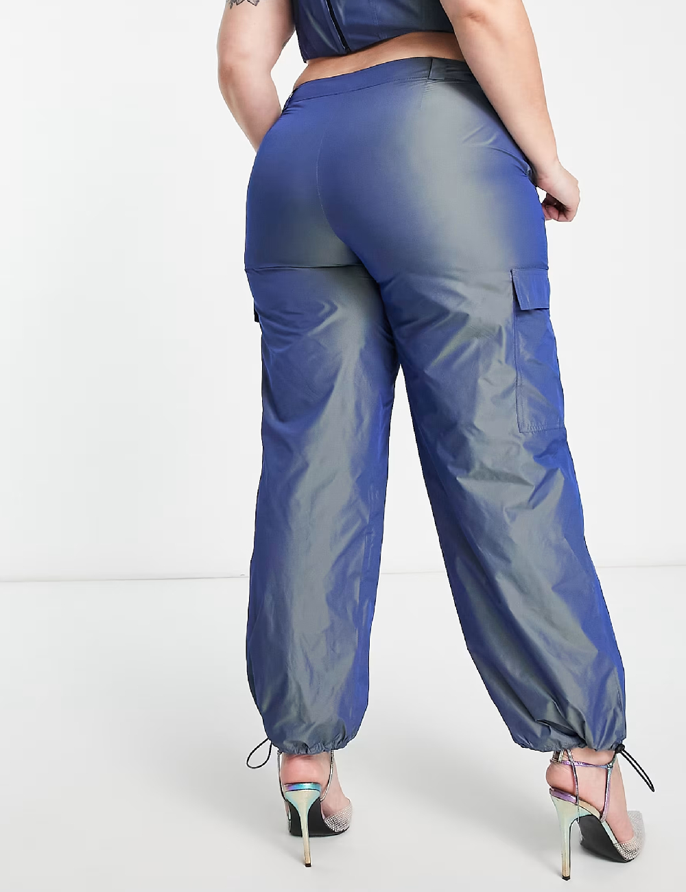 Pantaloni ASOS Curve, albastru - 1 | YEO