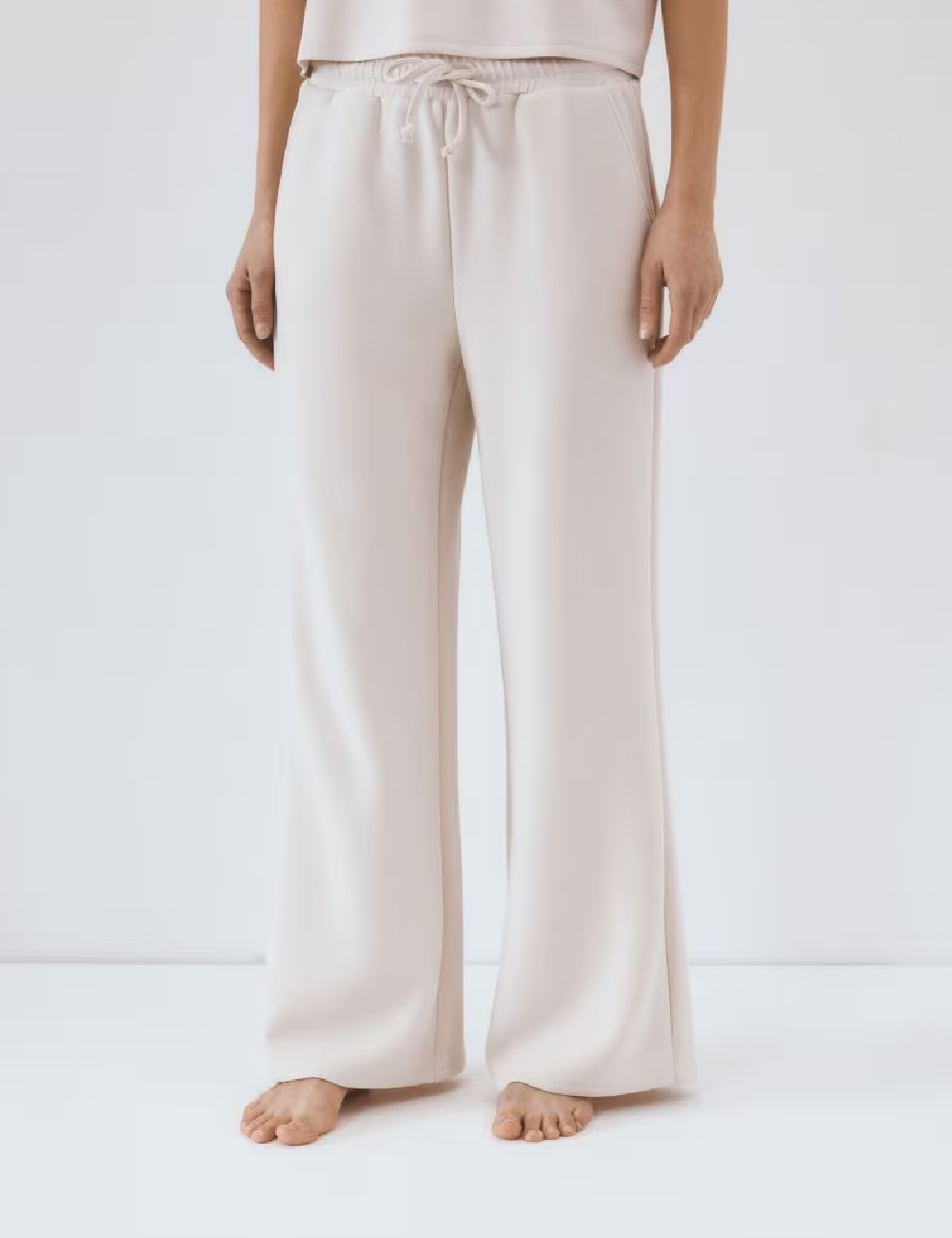 Pantaloni Reserved, ecru - 1 | YEO