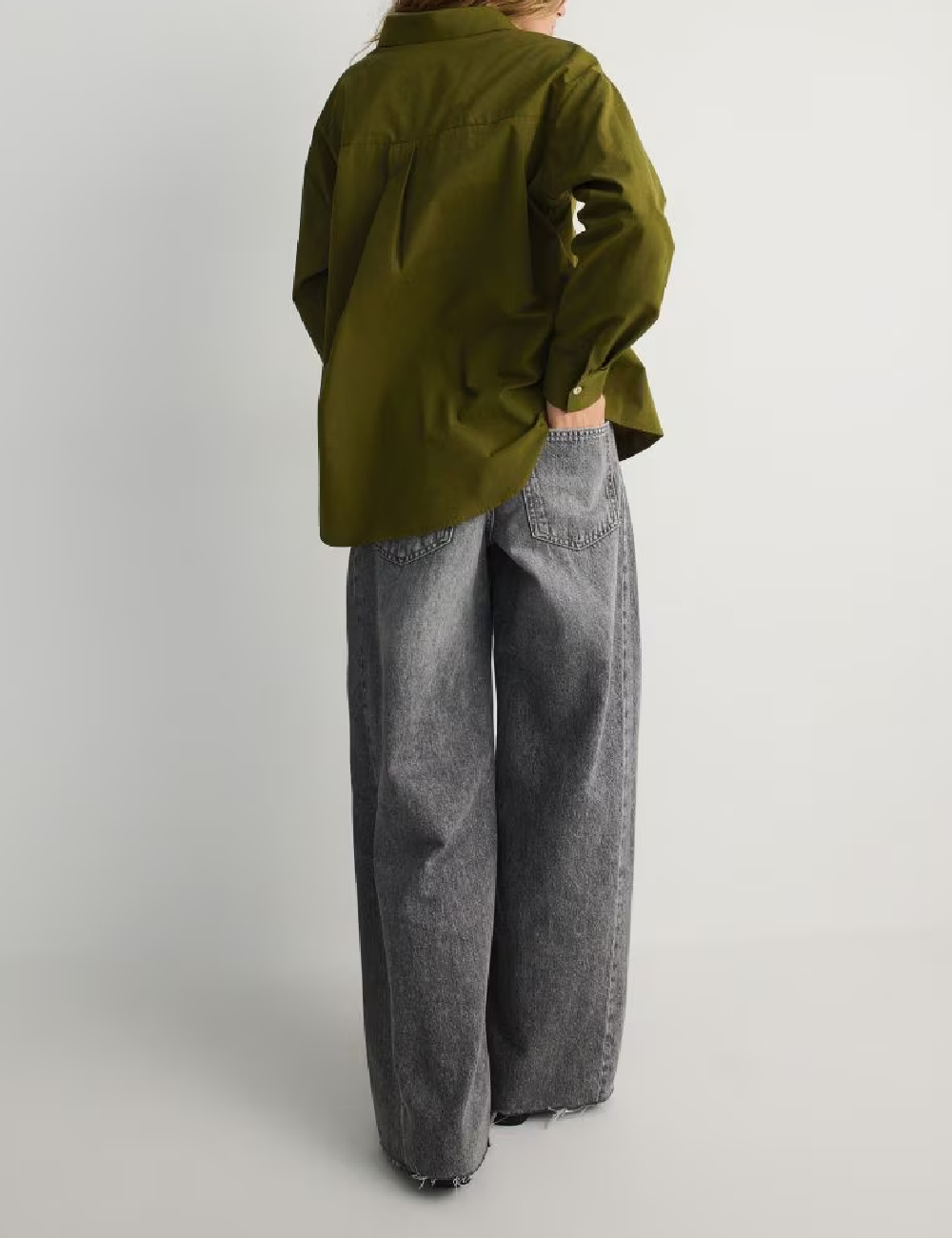 Camasa Oversize Reserved, verde - 1 | YEO