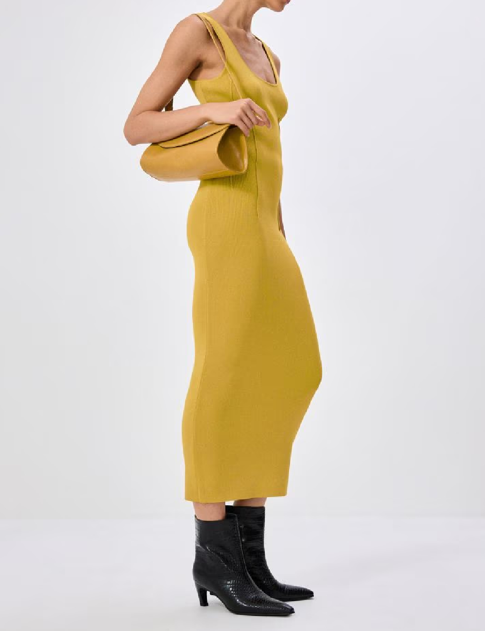 Rochie medie Reserved, galben - 1 | YEO