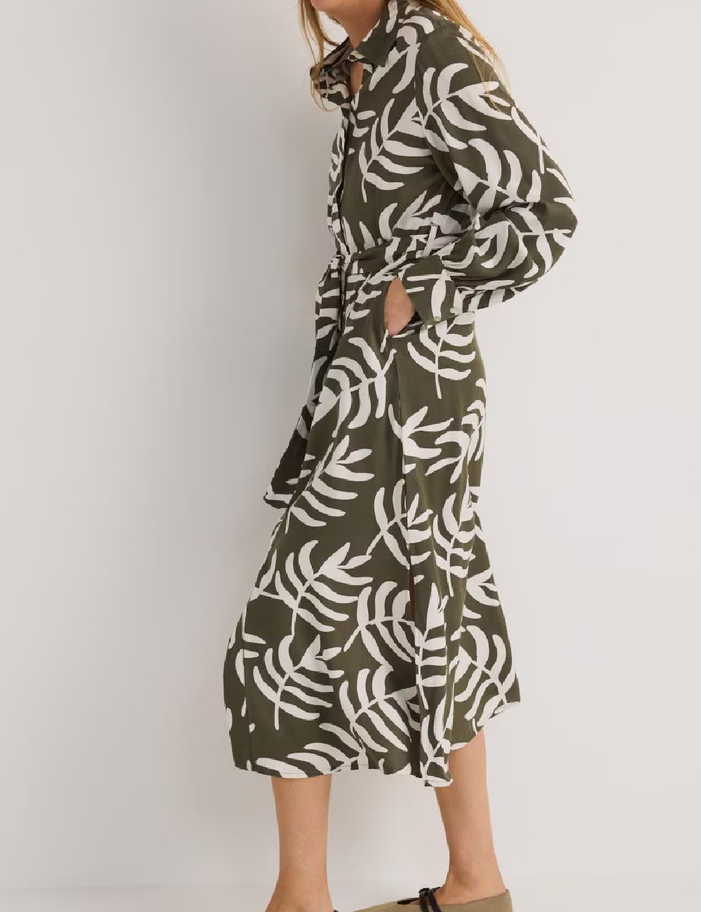 Rochie medie Reserved, verde - 1 | YEO