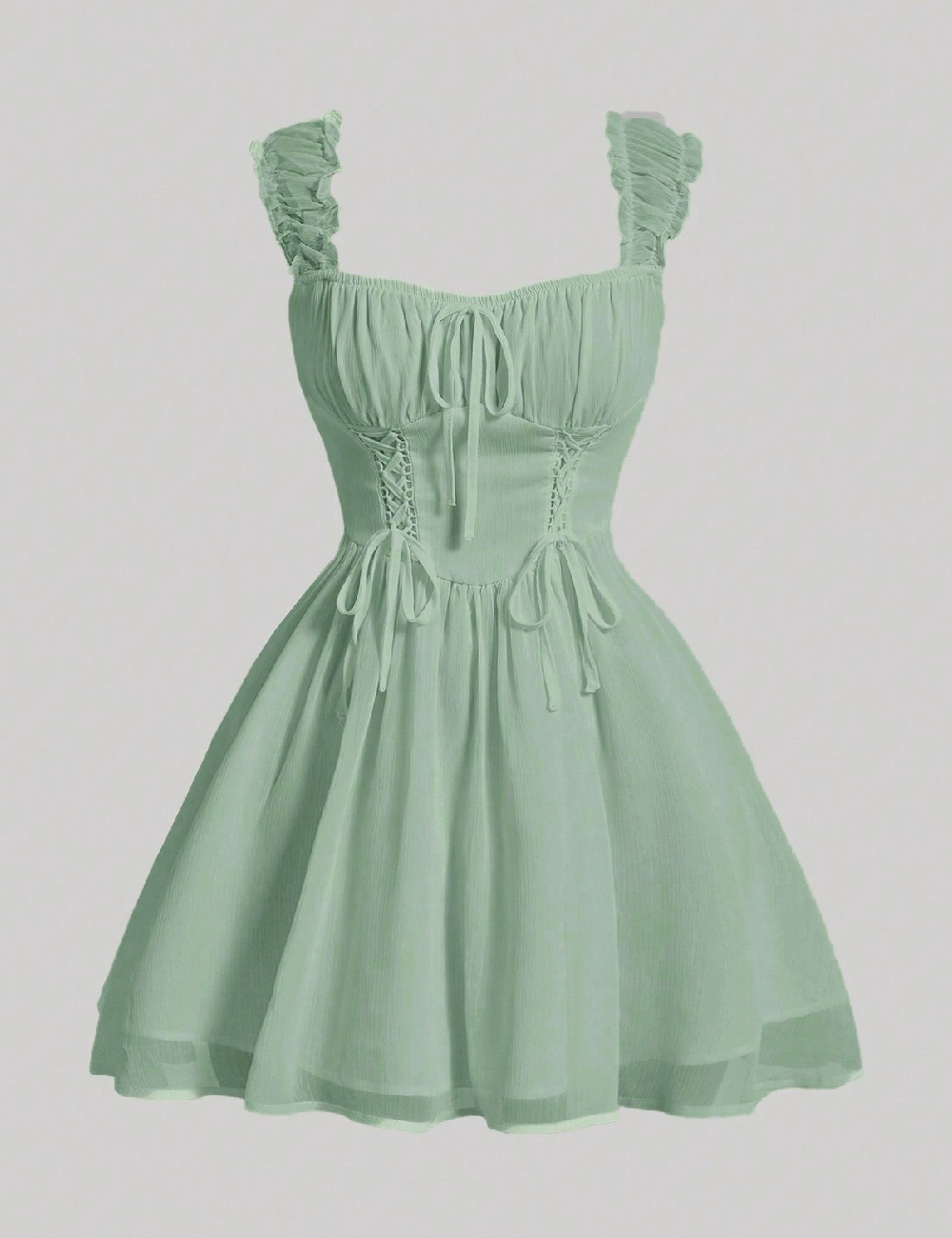 Rochie scurta SHEIN, verde