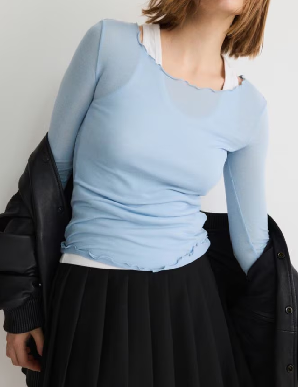Bluza Reserved, albastru - 1 | YEO