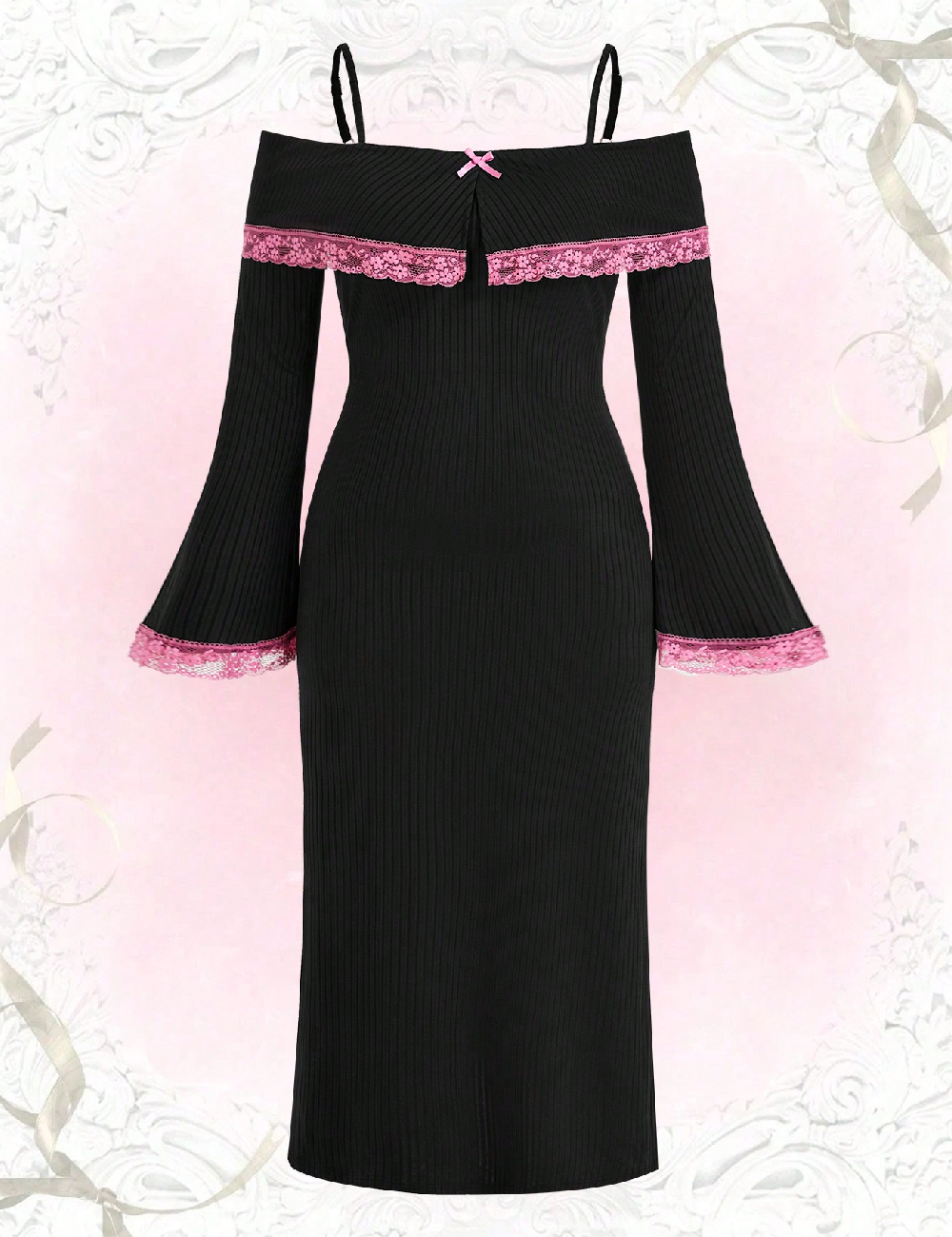 Rochie lunga SHEIN CURVE, negru