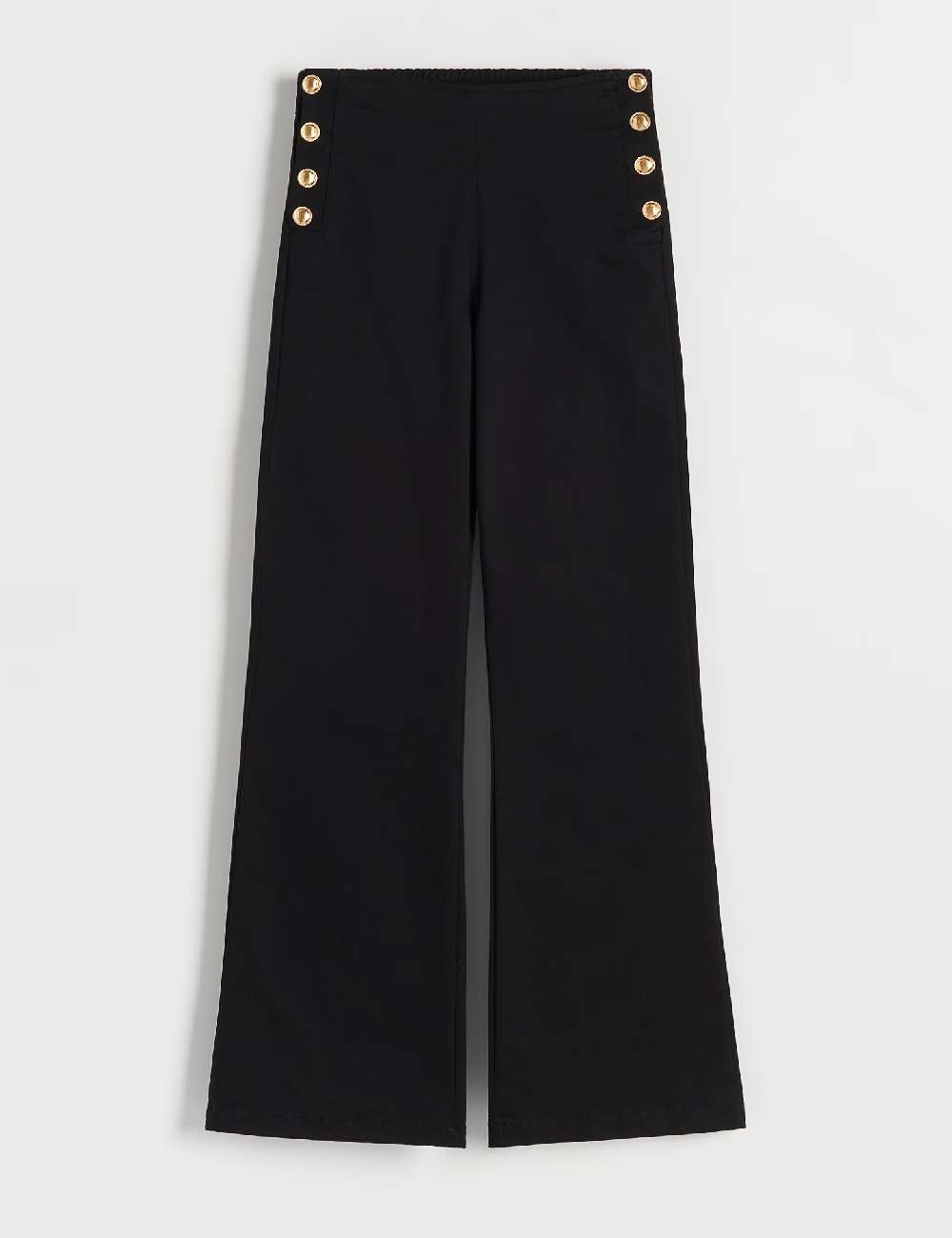Pantaloni Reserved, negru - 1 | YEO
