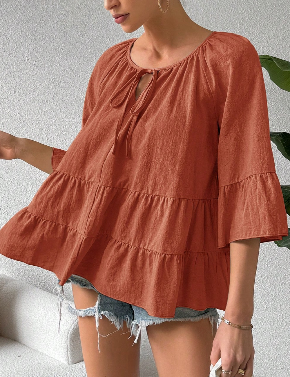Bluza SHEIN, caramiziu