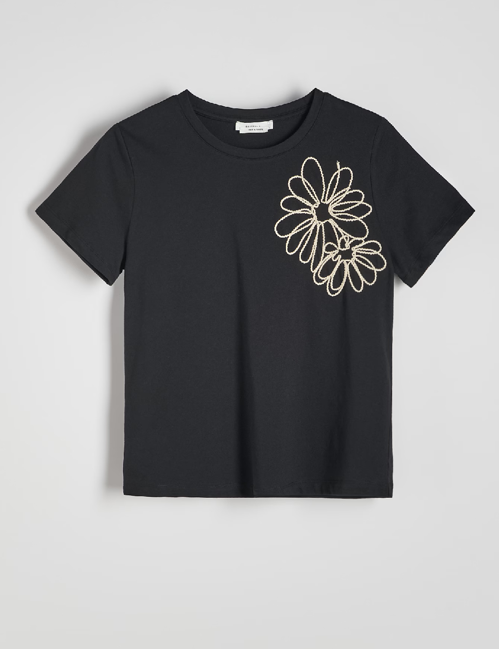 Tricou Reserved, negru - 1 | YEO