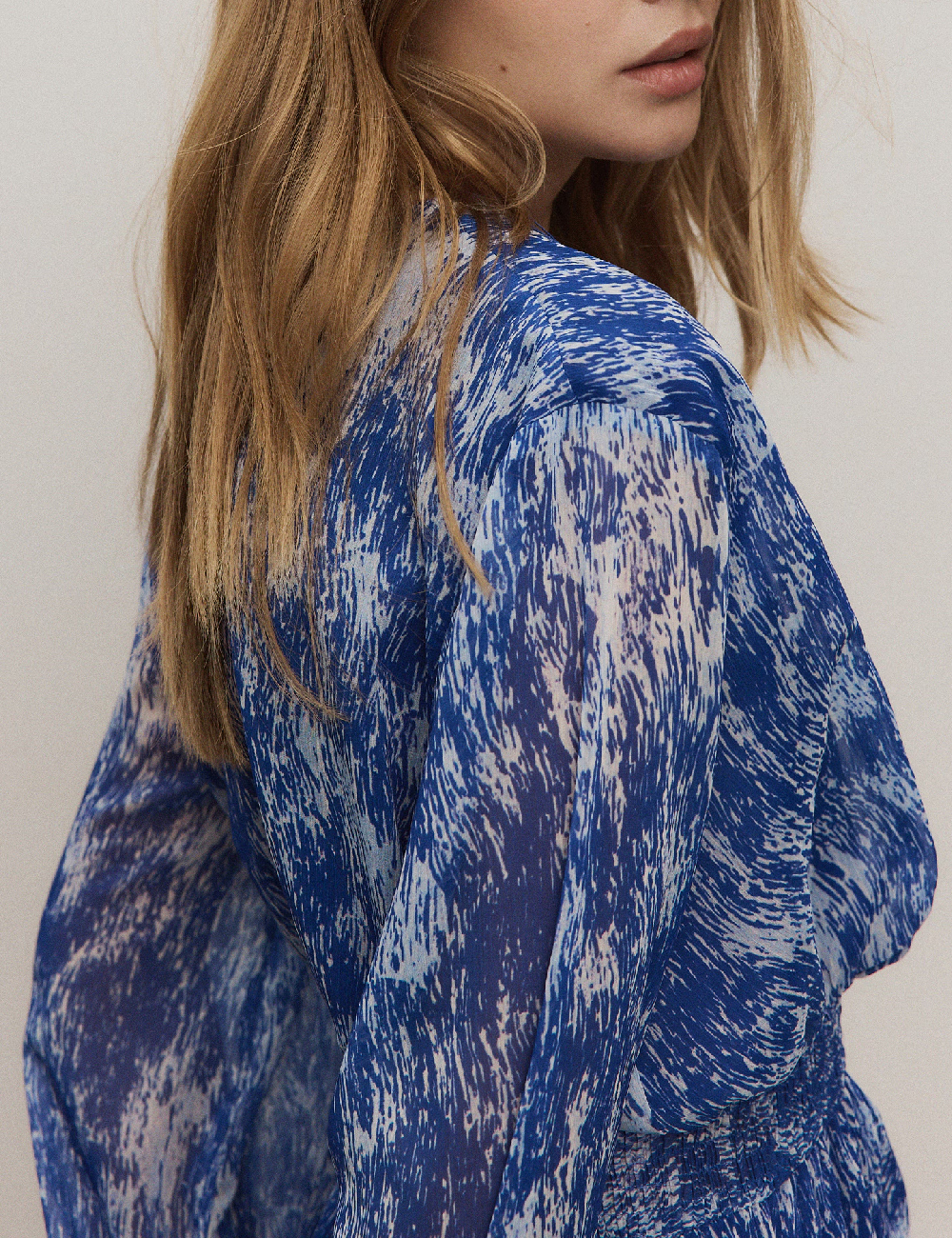 Rochie scurta Reserved, albastru - 1 | YEO