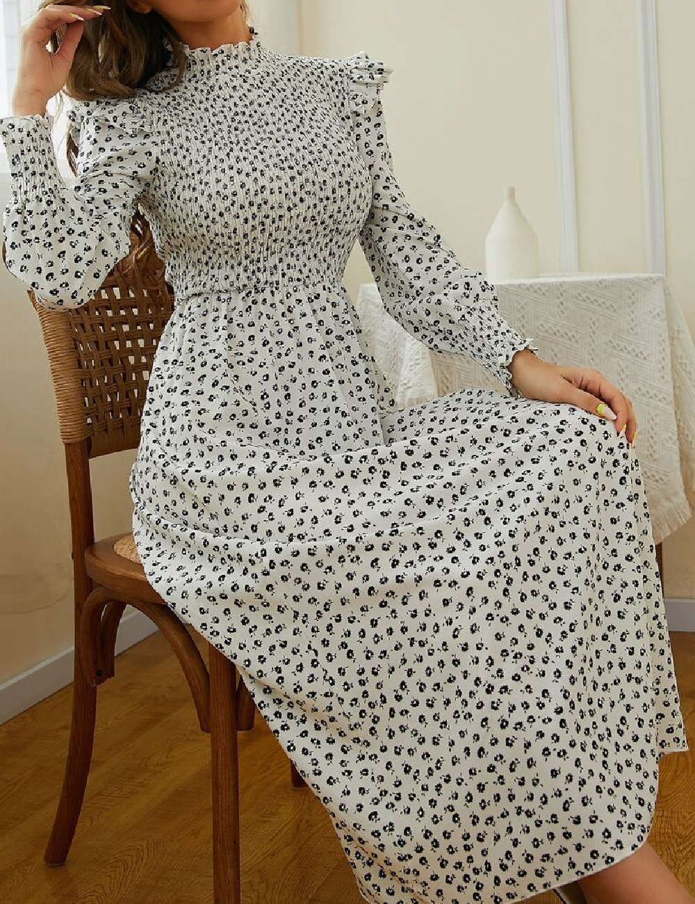 Rochie lunga SHEIN, alb
