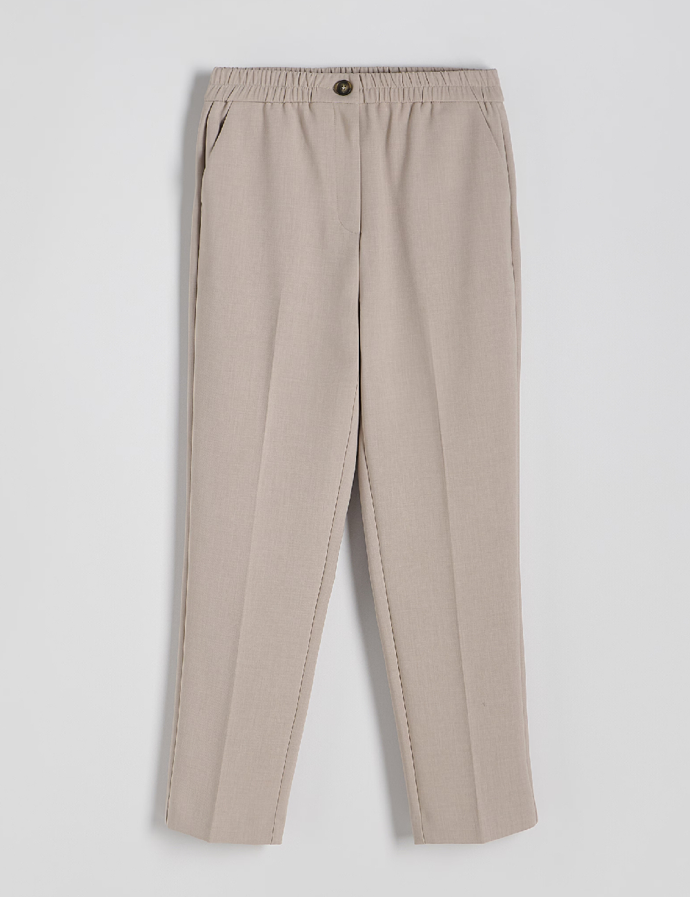 Pantaloni Reserved, bej - 1 | YEO