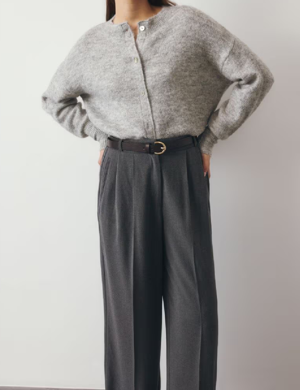 Pantaloni Reserved, gri - 1 | YEO