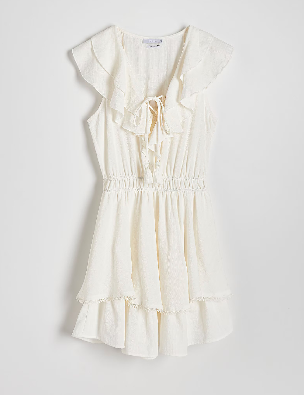 Rochie scurta Reserved, ecru