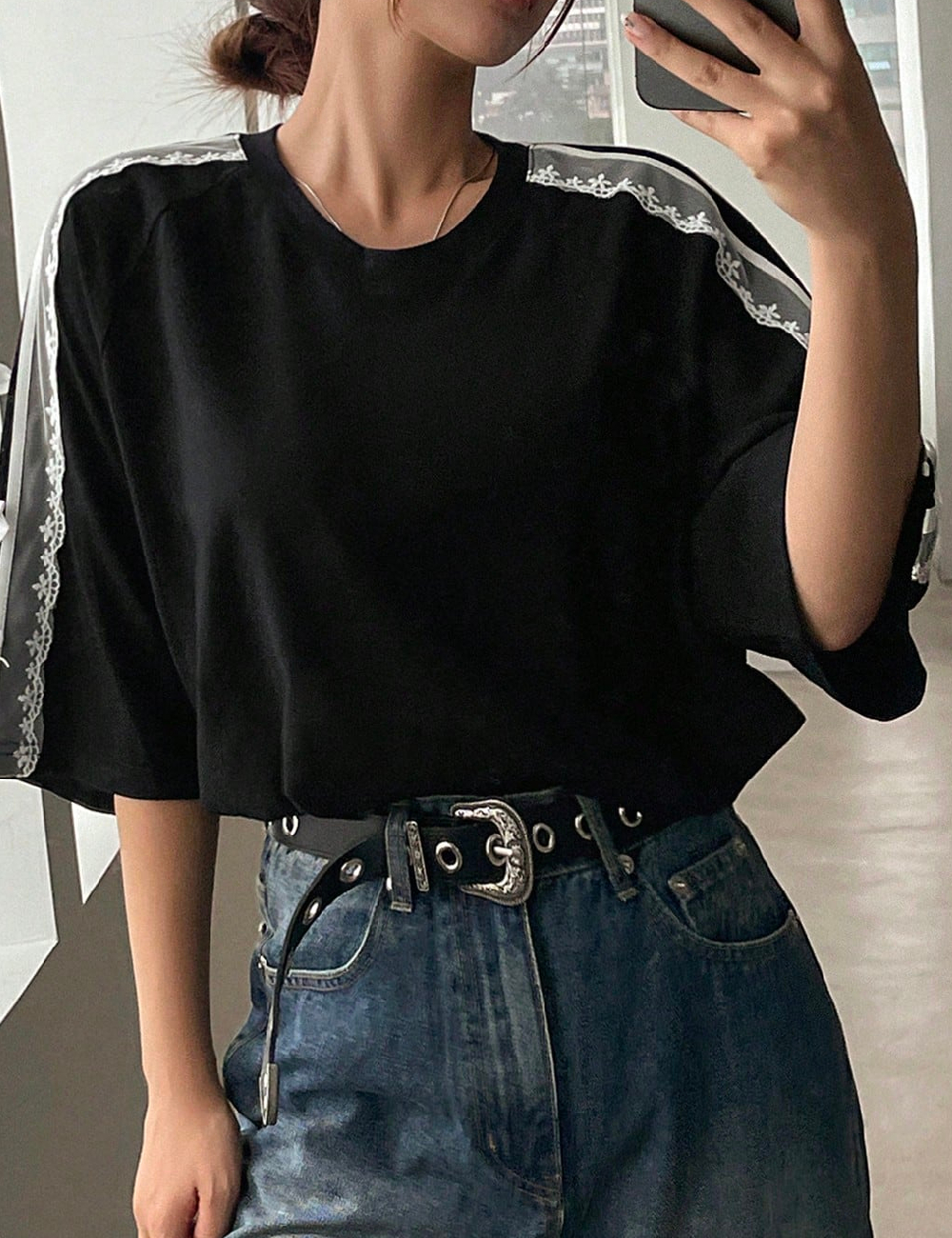 Tricou Oversize Dazy, negru